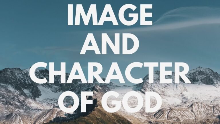 Correcting the image of God in my minds